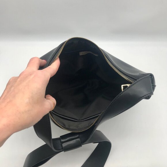 Anthropologie Black Faux Leather Tote Bag - Picture 10 of 10